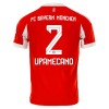 Maillot de Supporter FC Bayern Munich Dayot Upamecano 2 Domicile 2025-26 Pour Homme